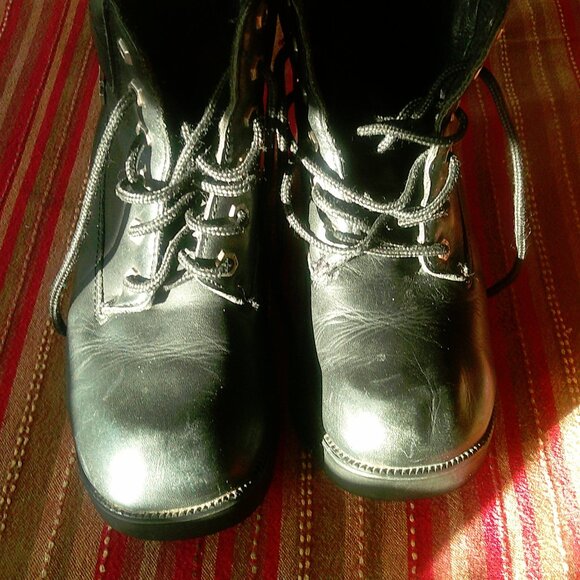 Harley Davidson Black Motoecycle Ankle Boot 9 - Picture 2 of 7